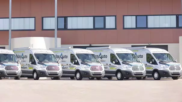Fleet of vans